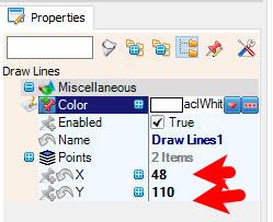 In Visuino Set Display