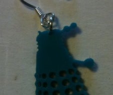 Laser Cut Dalek Jewelry From Black and White Images