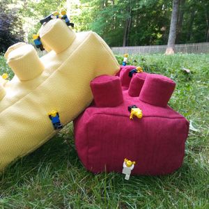 Lego® Brick Throw Pillows (with Free PDF Pattern!)