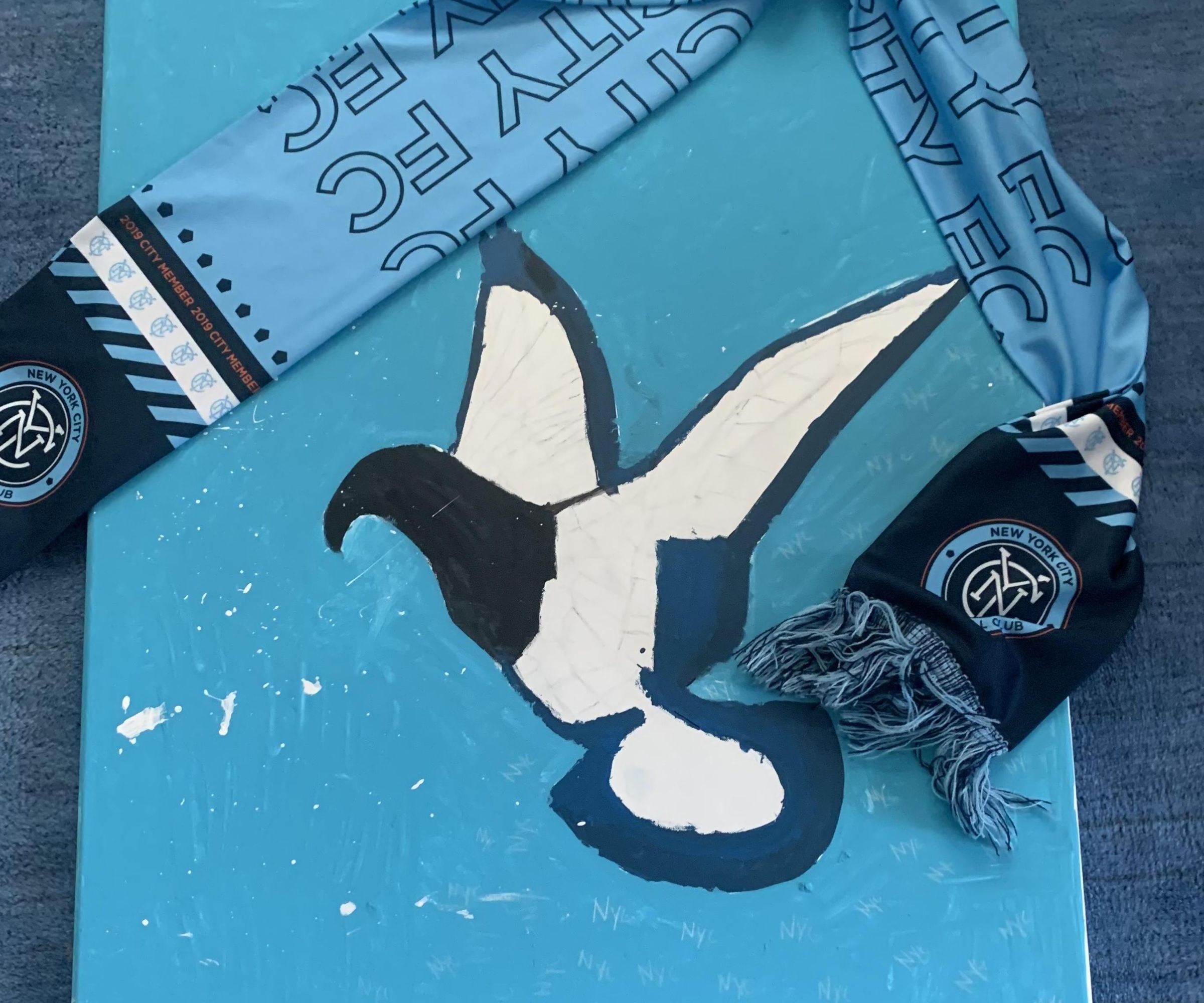 NYCFC Pigeon Painting