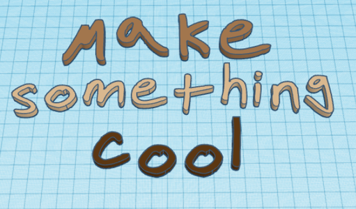 Use Your Own Handwriting in Tinkercad