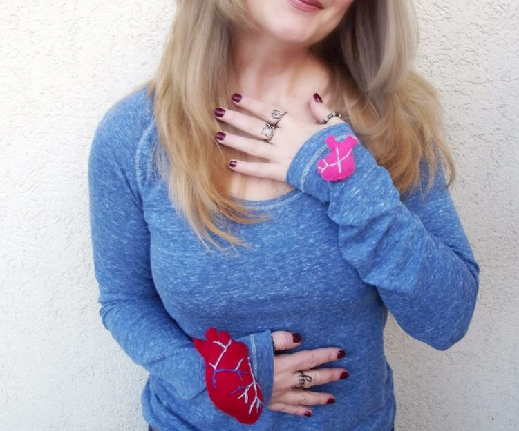 My DIY Heart on Your Sleeve Pin