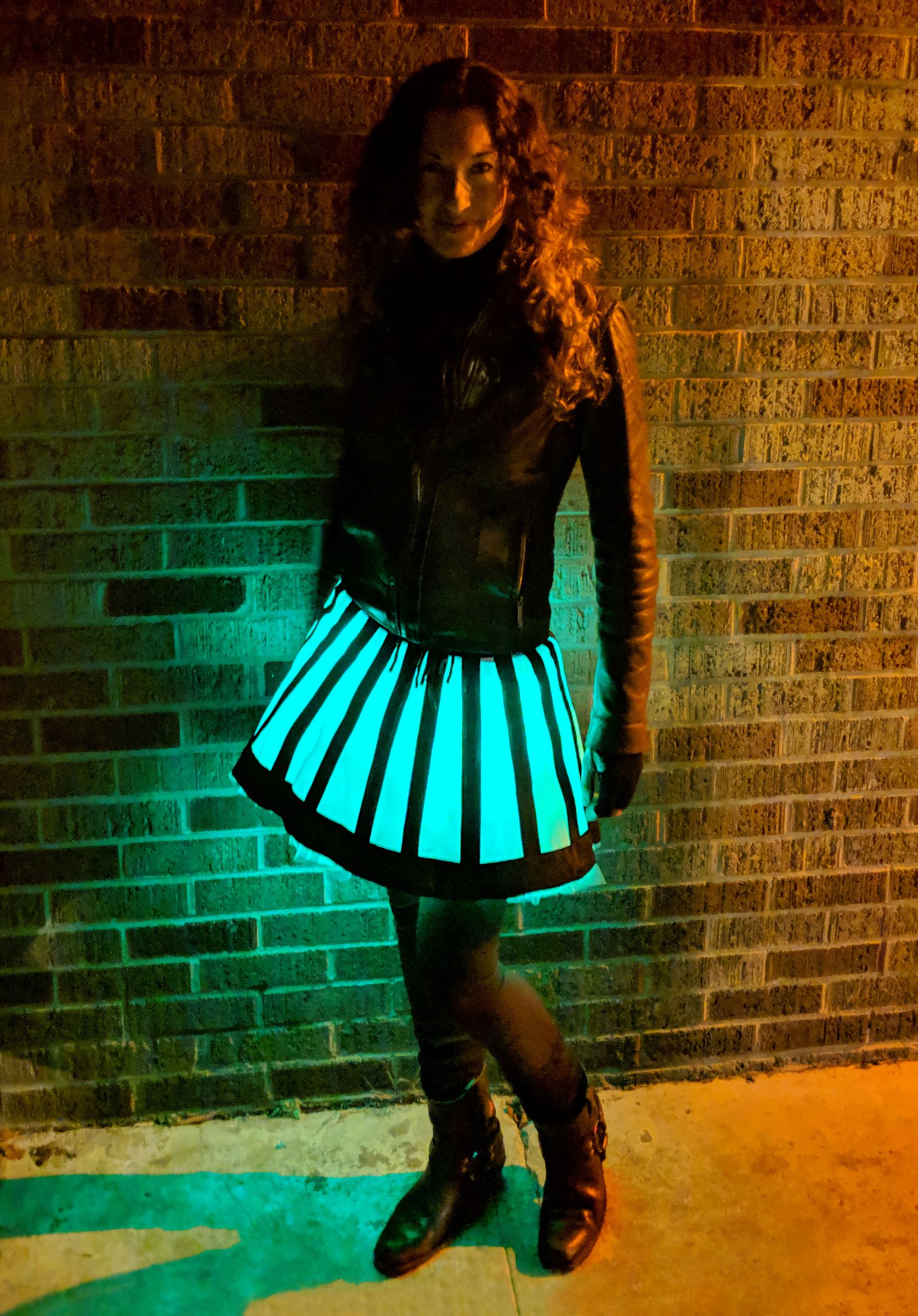 High Waisted Glow skirt black