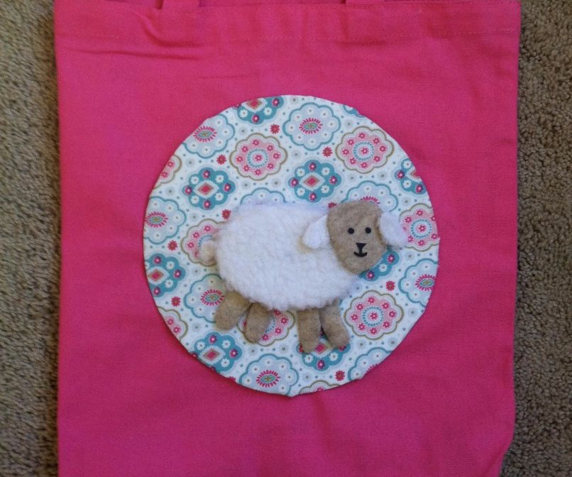 "Mary Had a Little Lamb" Tote Bag