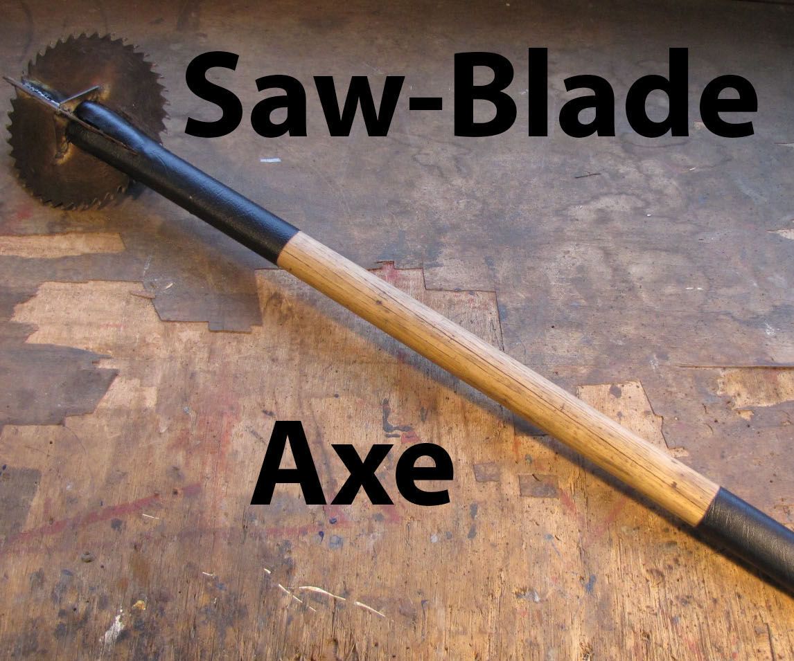 SawBlade Axe 4 Steps Instructables