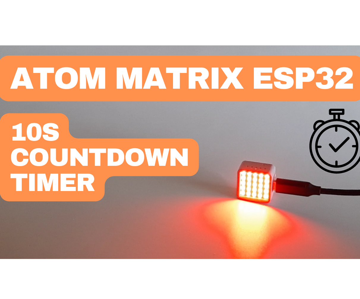 Countdown Timer Using ATOM Matrix ESP32