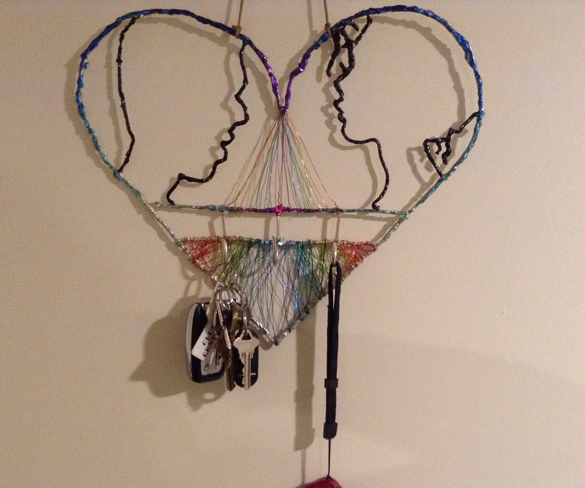 "Key to My Heart" Hanging Key Hook