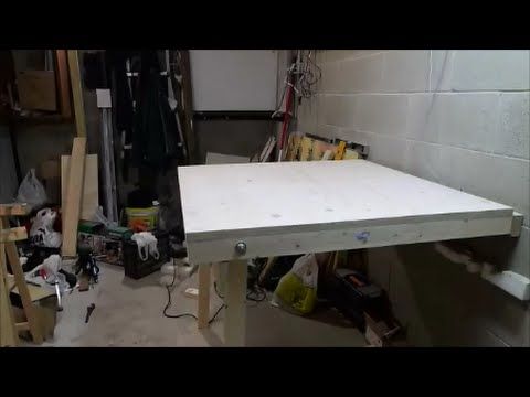 DIY Garage Fold Down Workbench