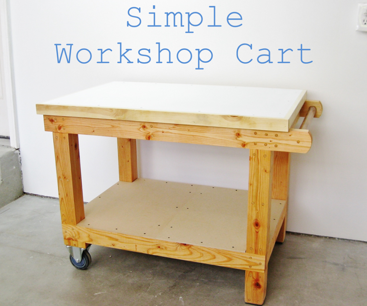 Simple Workshop Cart (with Hidden Drawer)