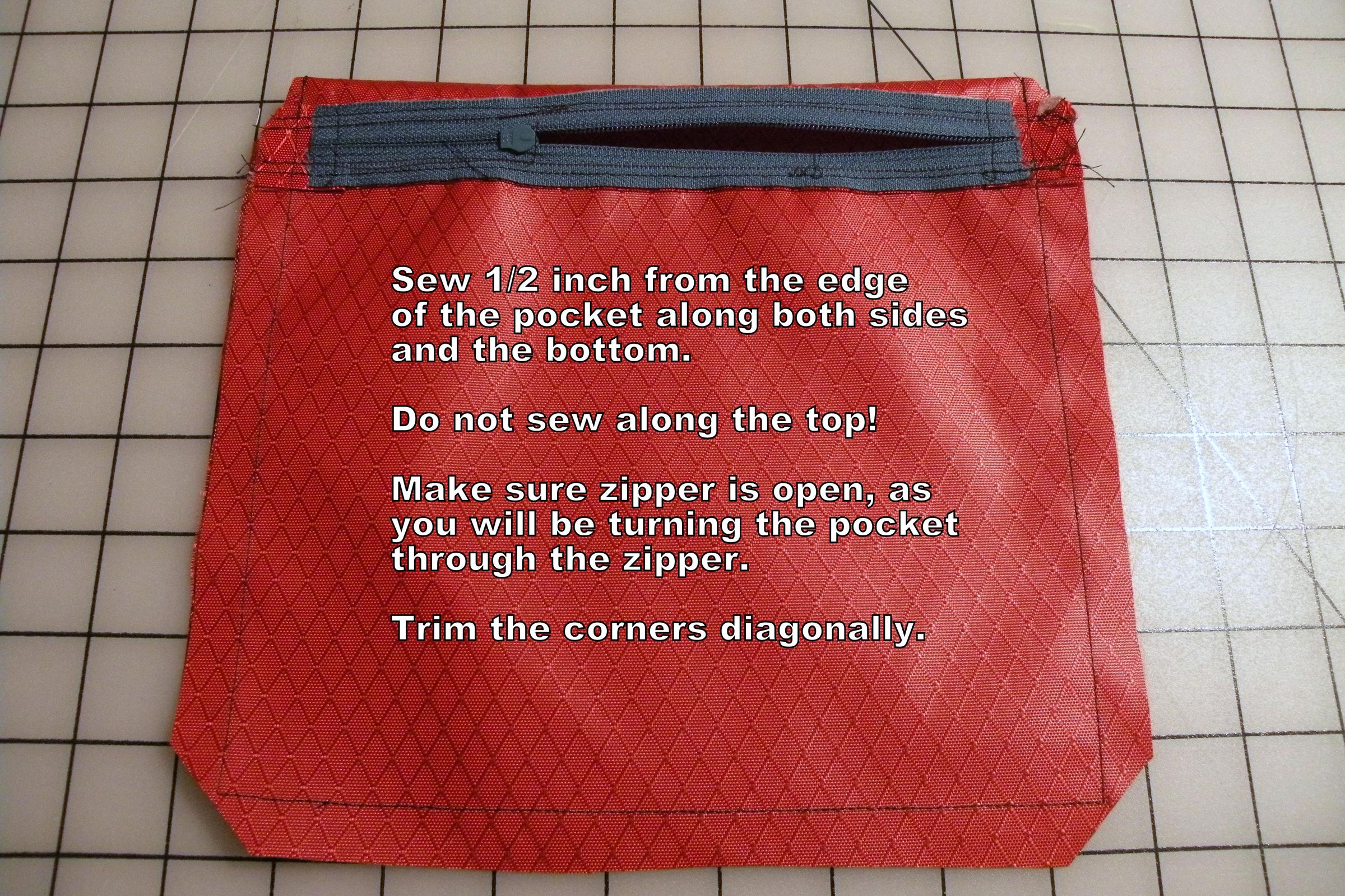 How to Make a Double Pocket for a Snow Skirt 18 Steps (with Pictures