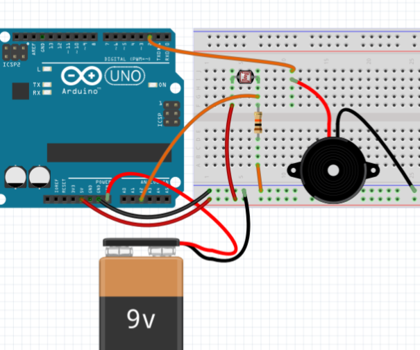 Arduino Light Sensor and Alarm
