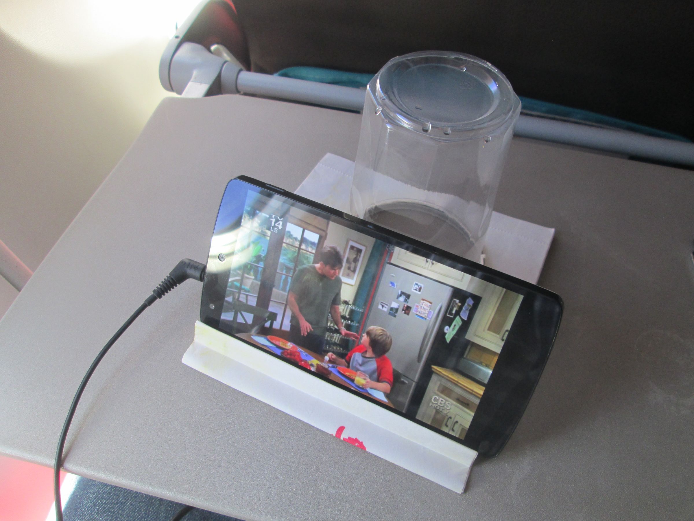DIY Phone Stand - Made on Board Flight