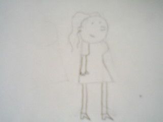 How to draw basic cartoon peoples: Step 2" Using the keyhole ken to Create other charecters