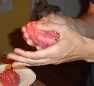 Put the Second Patty on Top and Squish the Edges
