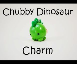 Tiny Chubby Dino Charm - Polymer Clay Video Tutorial