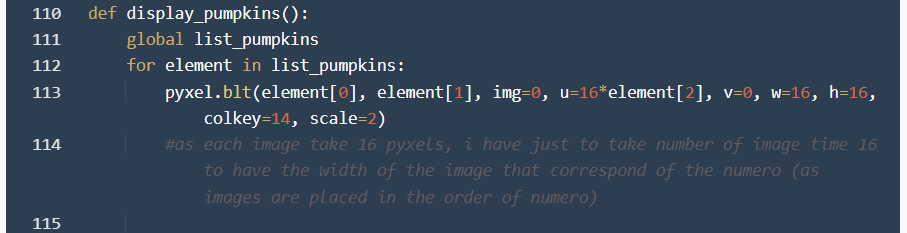 Add, Manage and Display Pumpkins Functions