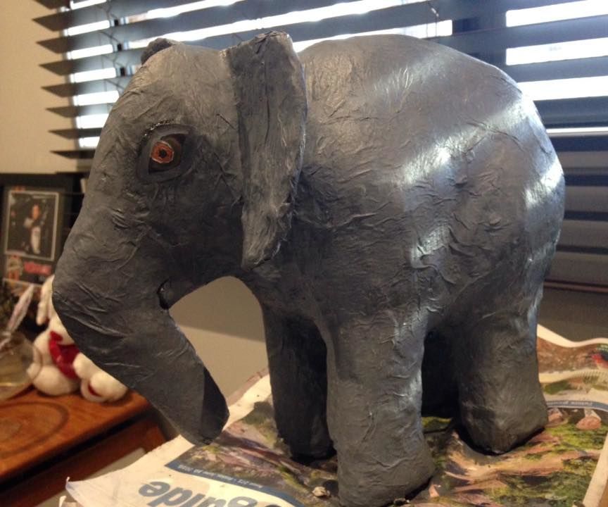 Elephant in Paper Mache