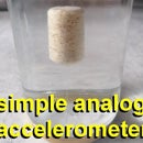 A Simple Accelerometer Made of a Glass Jar and a Cork