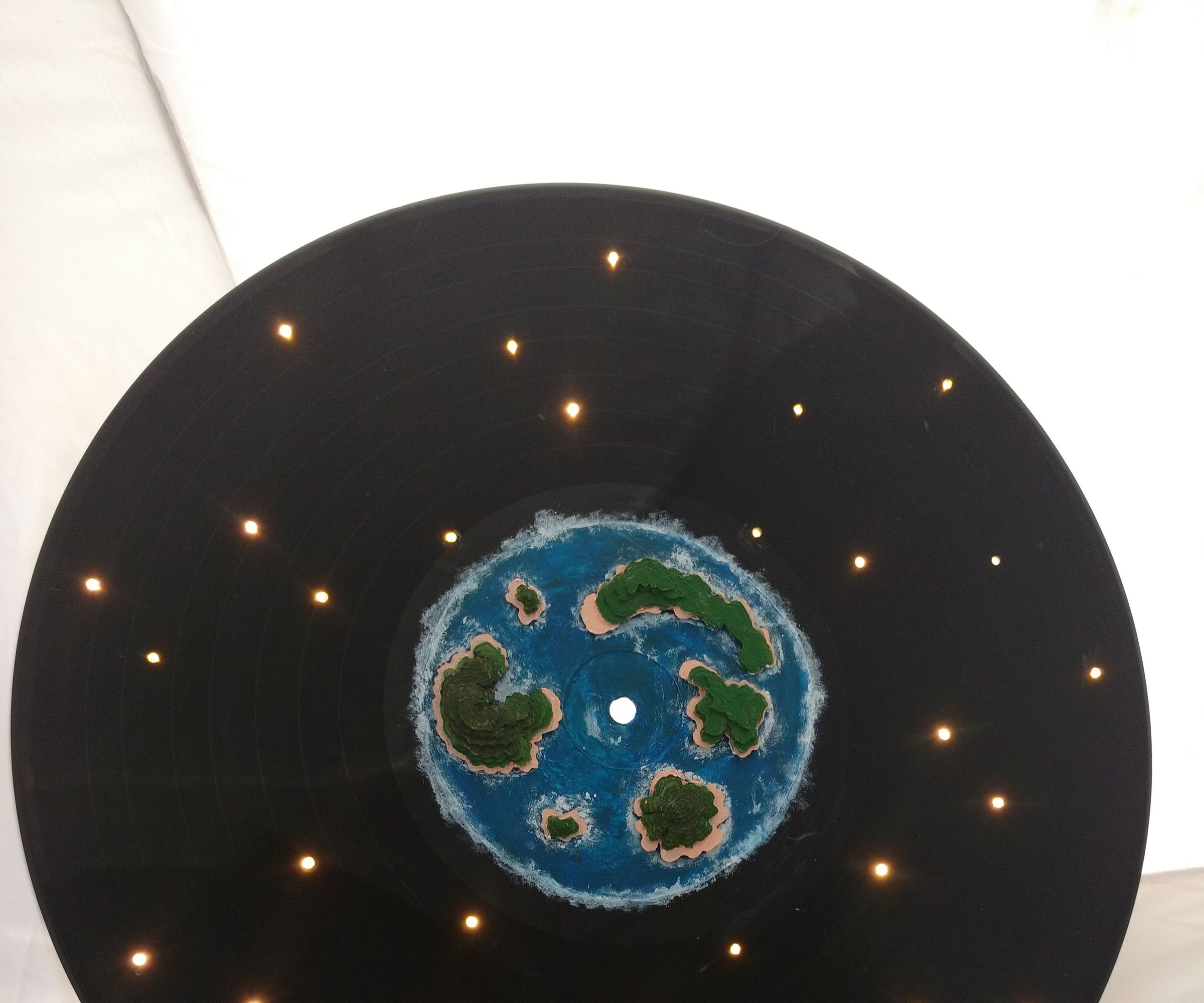 Geography for the Record: 3D Printed Archipelago on a Painted Record