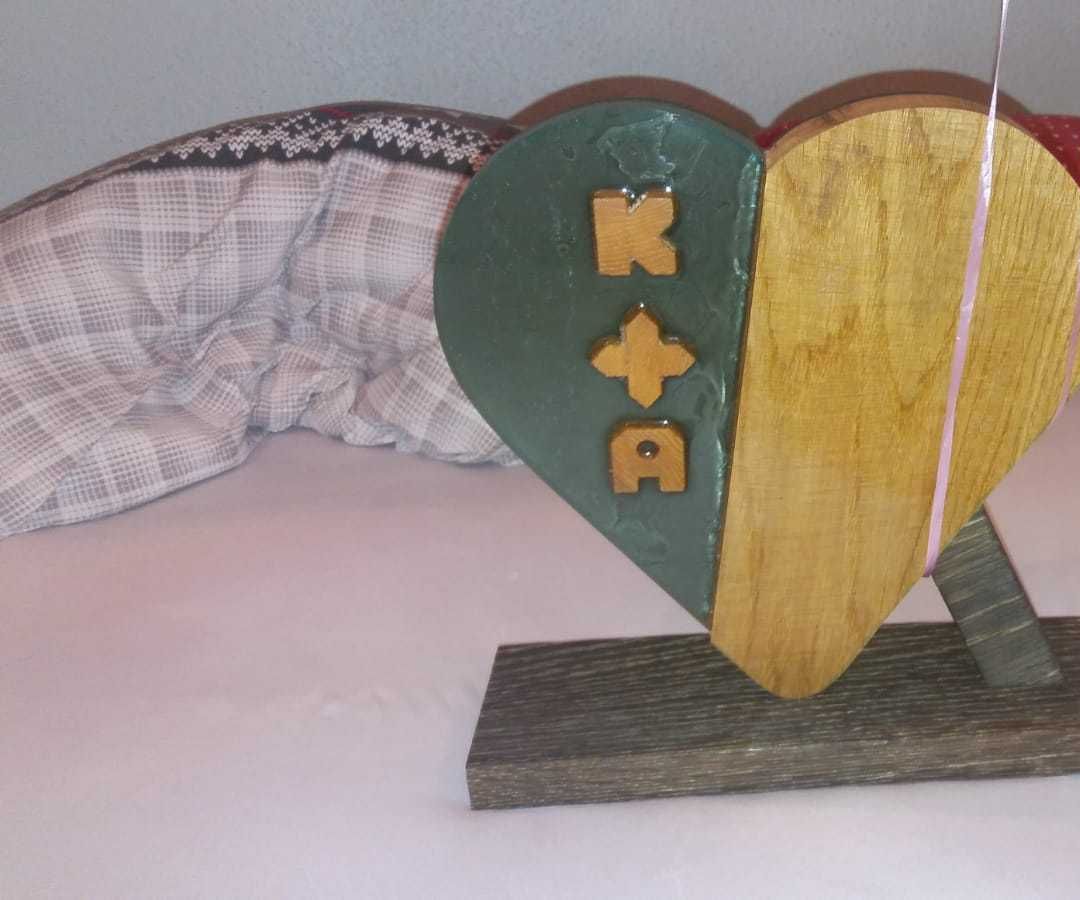 Epoxy Heart As Wedding Present