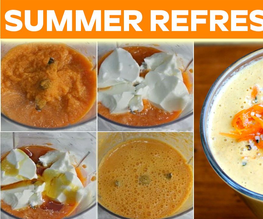 Summer Special -Carrot Almond Honey Juice 