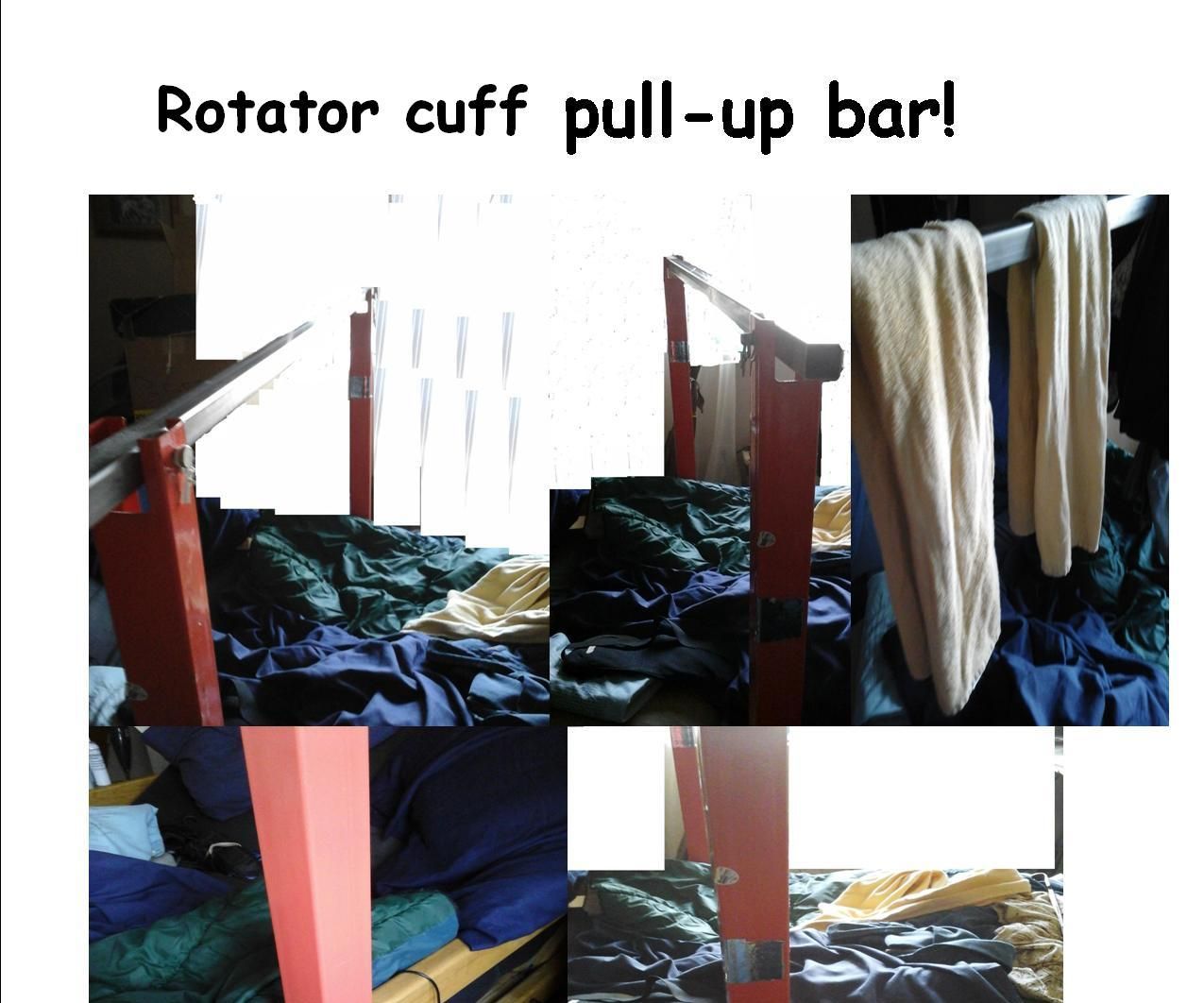 Futon bed pull up bar