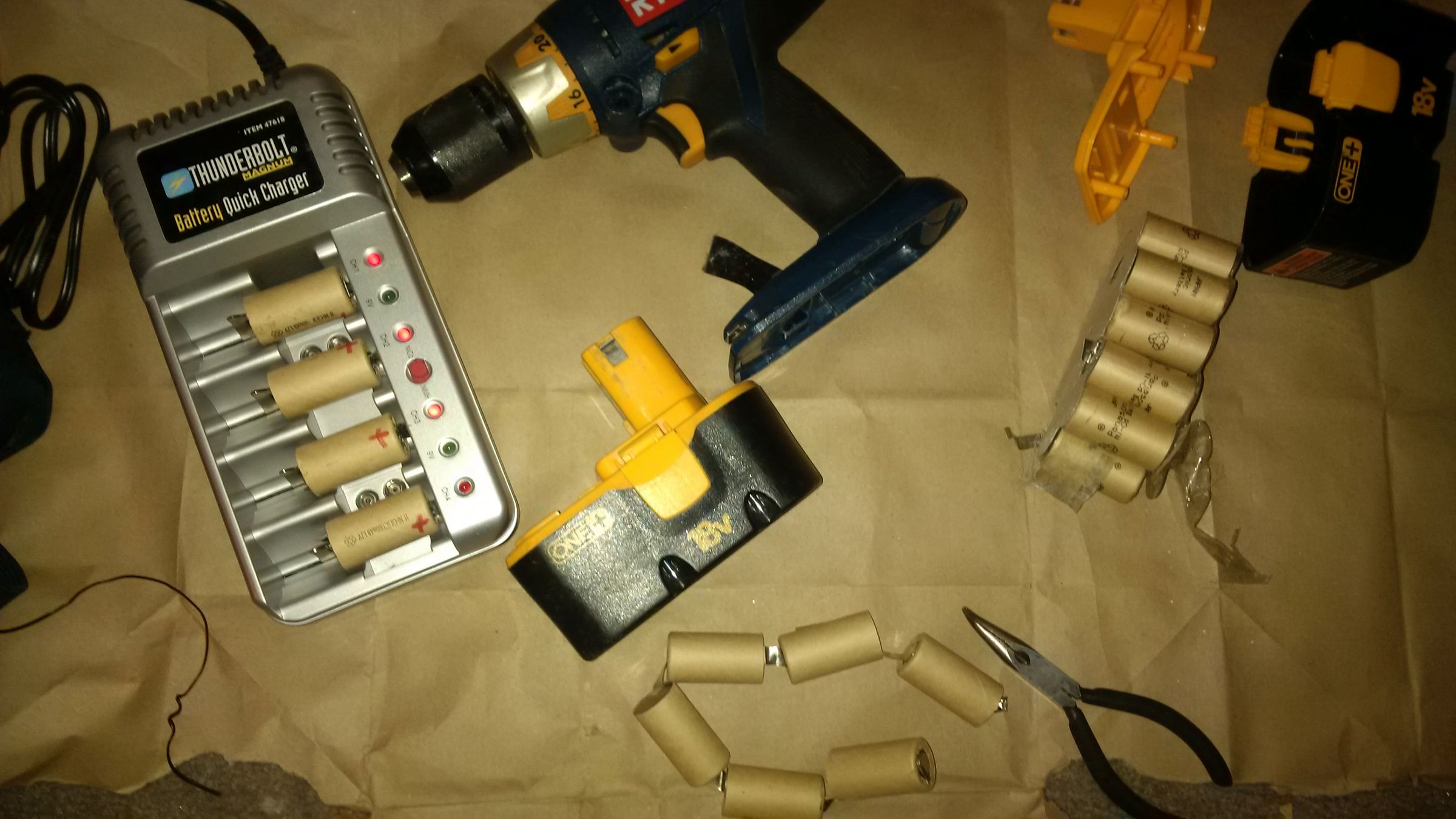 Rechargable CCells From Dead Drill Battery 4 Steps Instructables