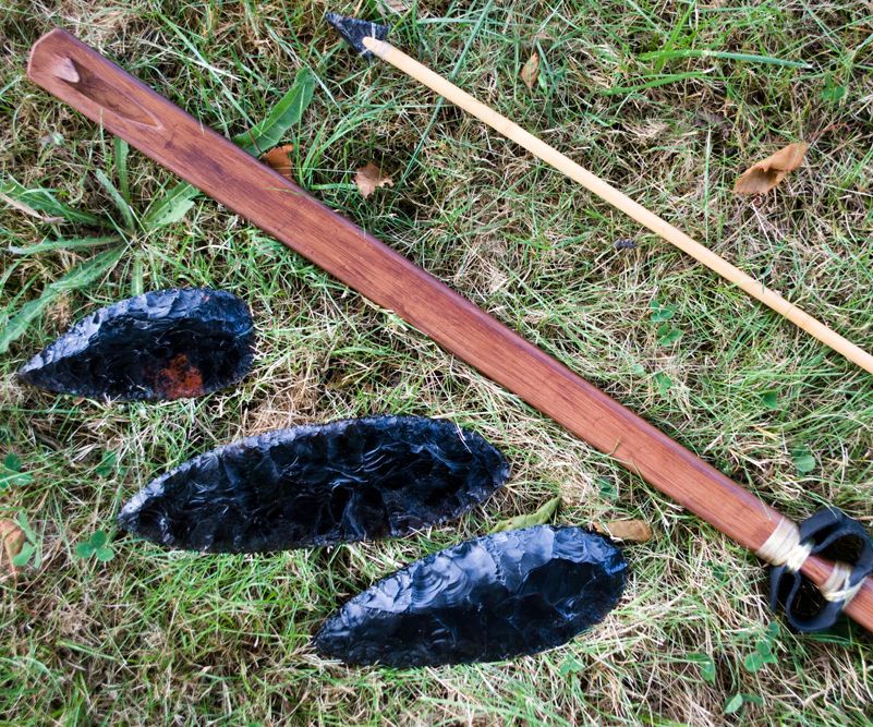 How to Make a Basketmaker Style PVC Atlatl and Dart