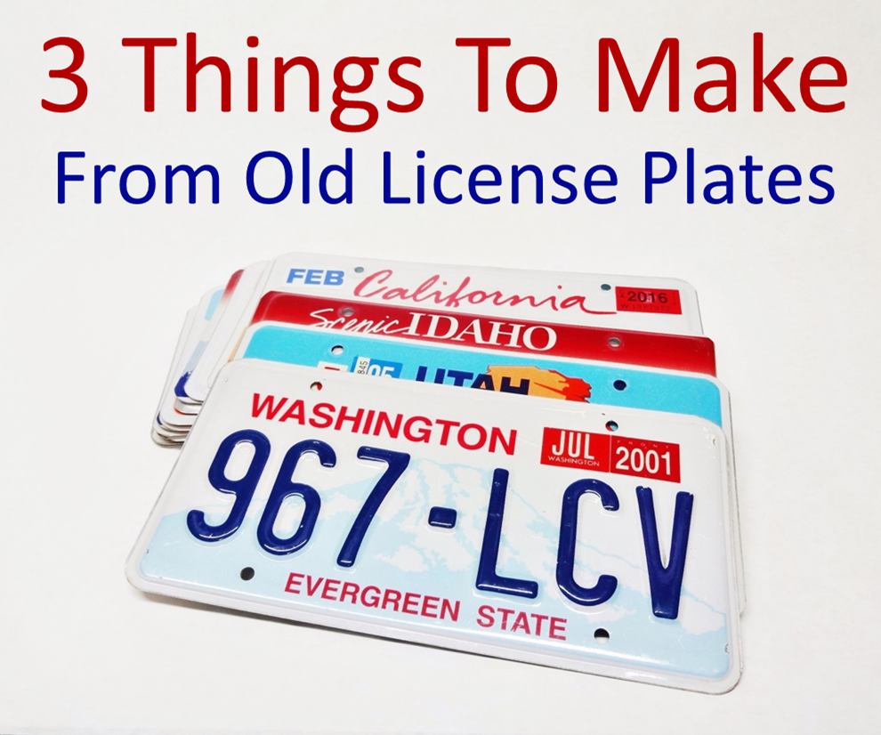 3 Things to Make From Old License Plates