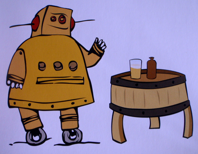 Wine Barrel Beer Table