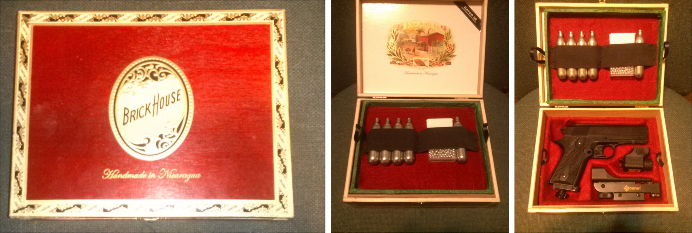 Making an "English fit" pistol case out of a cigar box