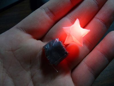 Origami Star LED Throwie