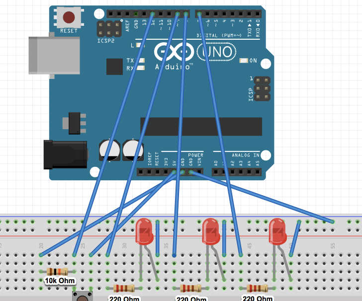 Arduino Starter Kit 2: Use Buttons for LED Control