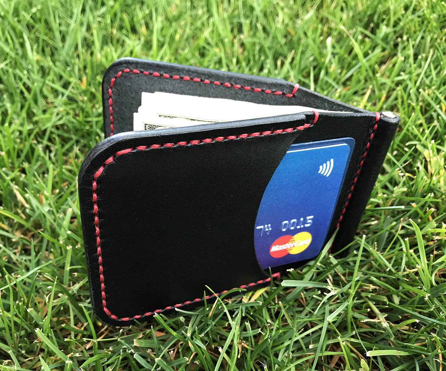 Card Holder / Money Clip From Leather