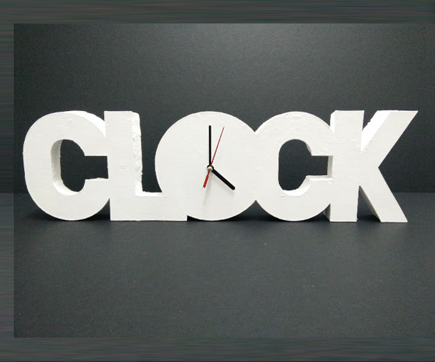 Polystyrene Clock