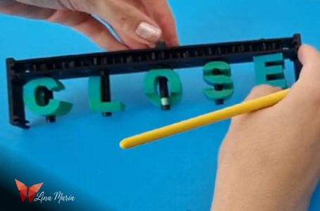 3D Double-Sided Letters in an 'Open and Close' Sign : 23 Steps (with ...