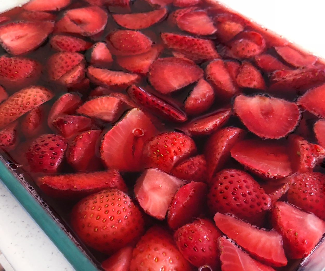 Fresh Strawberry Terrine (Cranberry Sauce Alternative!)