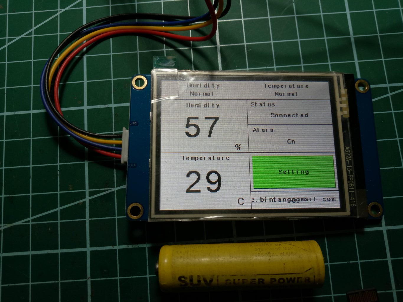 Arduino - Display Temperature and Humidity From DHT Using LCD Nextion ...