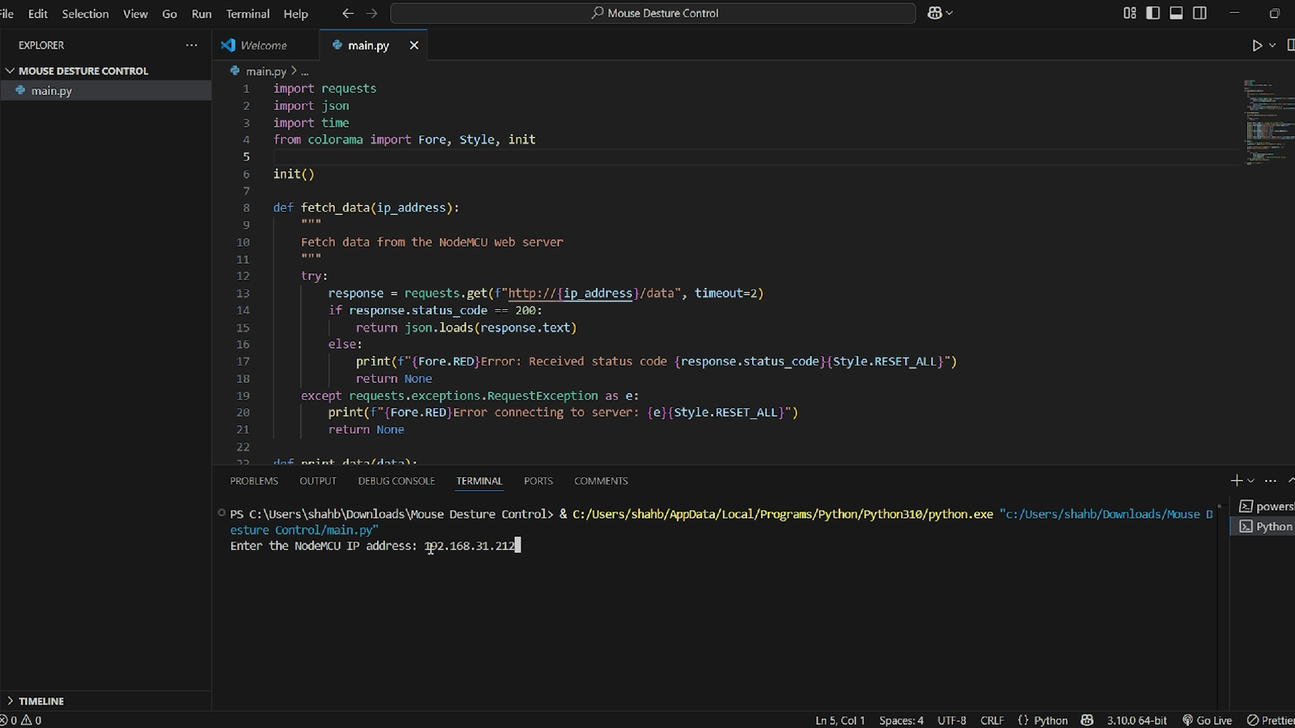 Gesture Control Mouse : 8 Steps (with Pictures) - Instructables