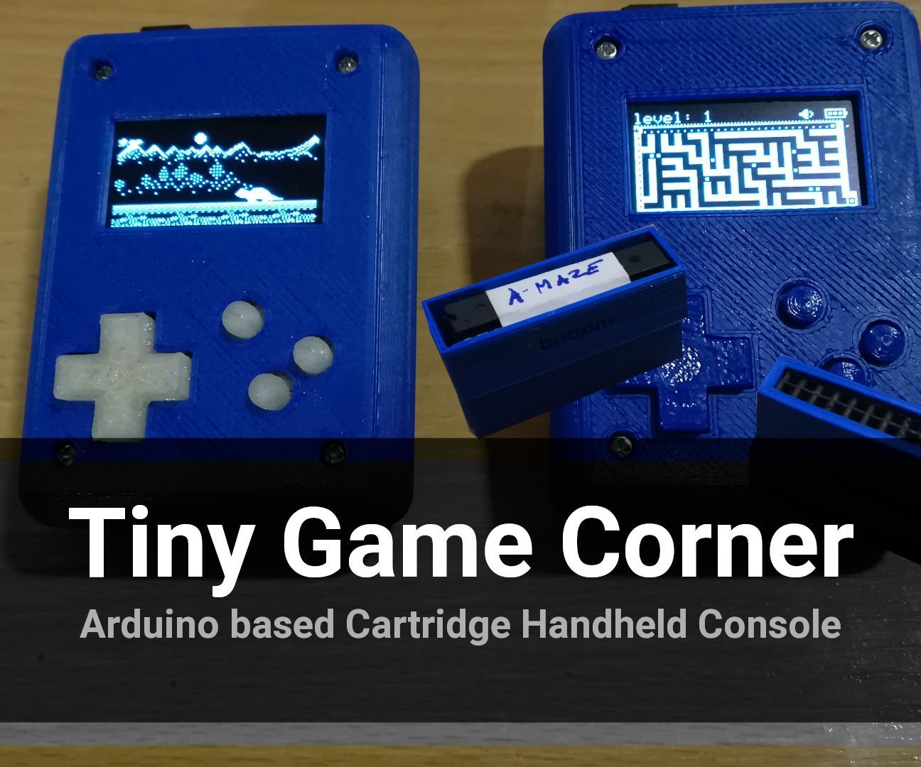 Arduino Based Cartridge Game Console - Tiny Game Corner