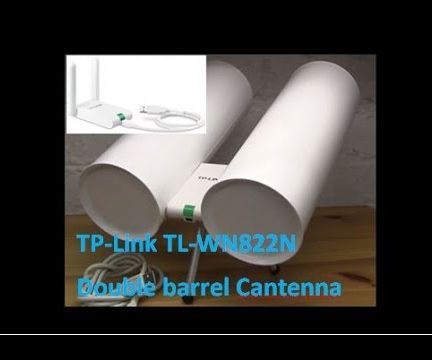 TP Link TL WN822N Double Barrel Cantenna