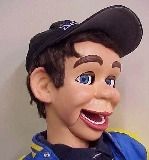 Cardboard Ventriloquist Dummy Head