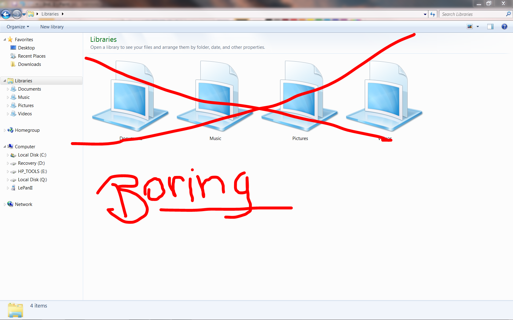 How to Change the Libraries Icon (Windows 7) - EASY NO PROGRAMS!