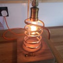Vintage Pipe Lamp with Touch Control Dimmer