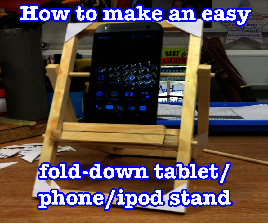 DT Project: How to Make an Easy Fold-down Phone or Tablet Stand
