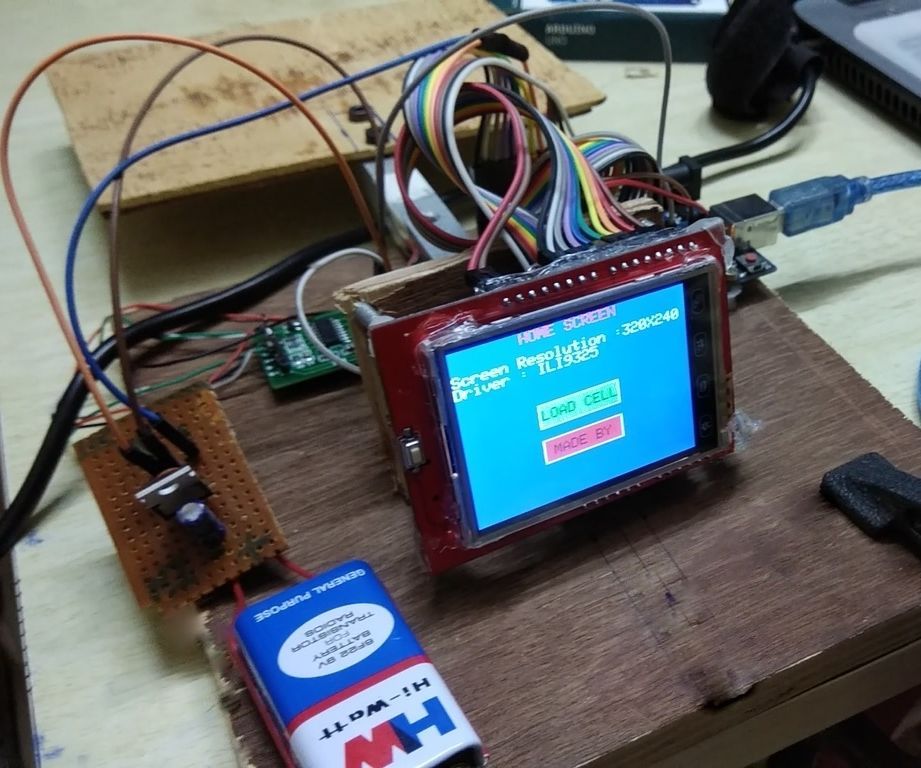 Weighing Scale With Touchscreen (Arduino) 