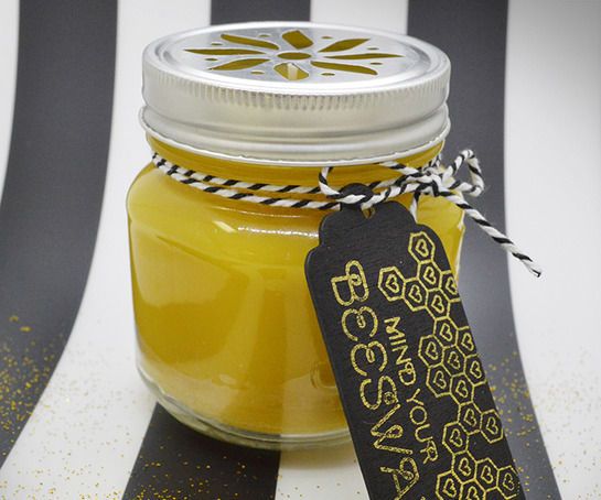 DIY: Mason Jar Beeswax Candle