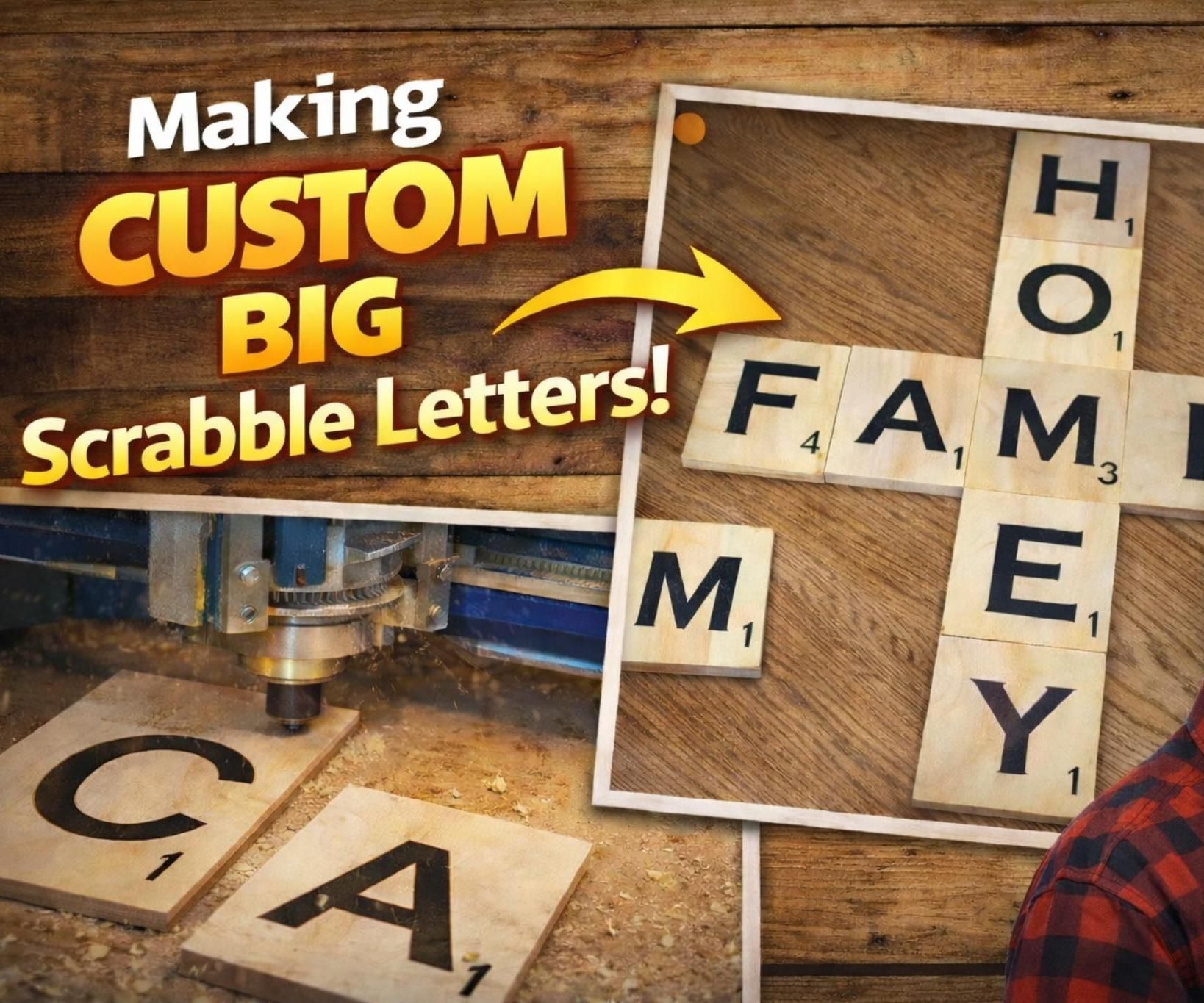 Custom Large Scrabble Letters
