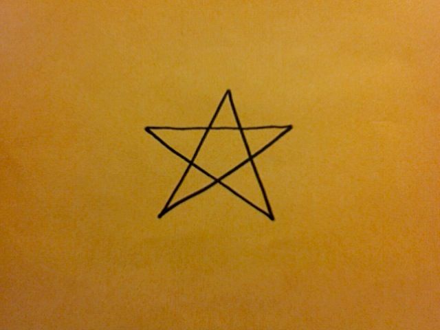 How to Draw a 5-point Star.