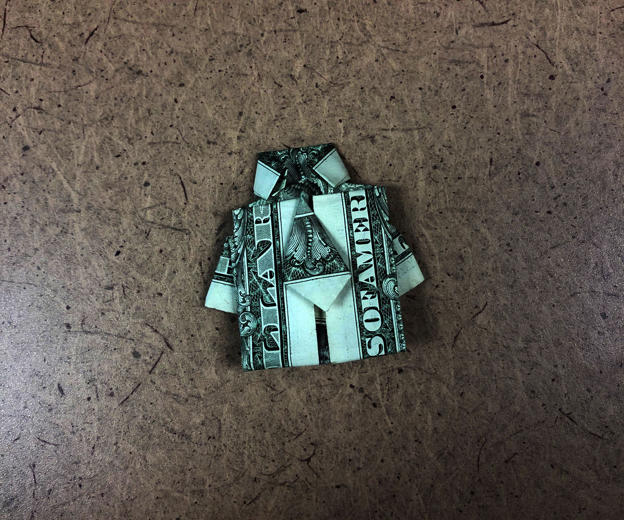 How to Make a Dollar Bill Shirt (with a Tie)